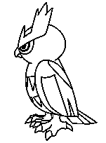 coloriage Pokemon hiboux